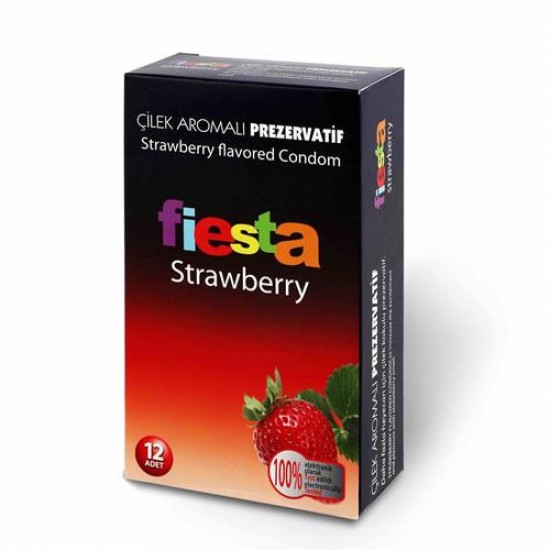 Fiesta Strawberry Çilekli Aromalı Prezervatif