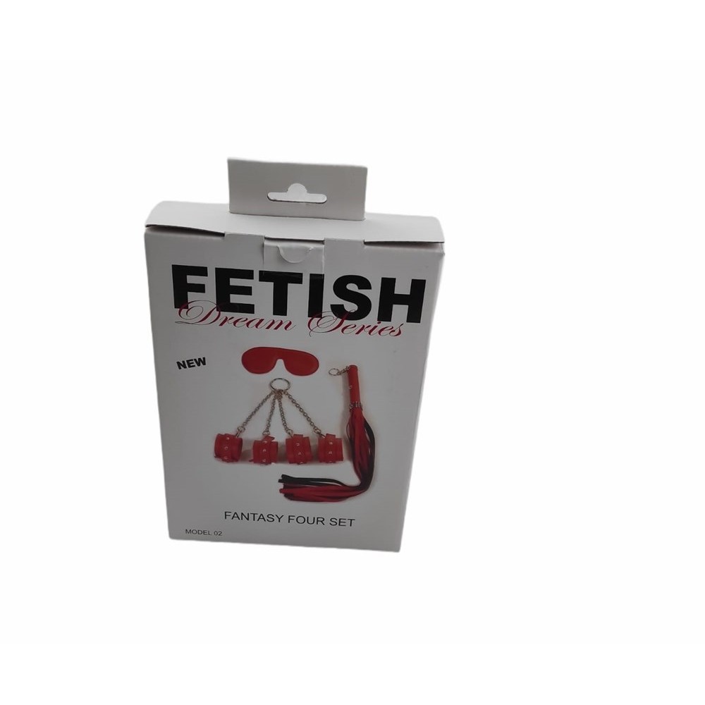 Kırmızı Fetish Fantezi Seti 
