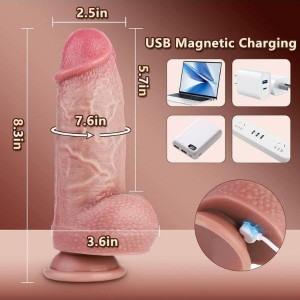                   Thrusting Huge Thick Dildo Vibratör 21 Cm