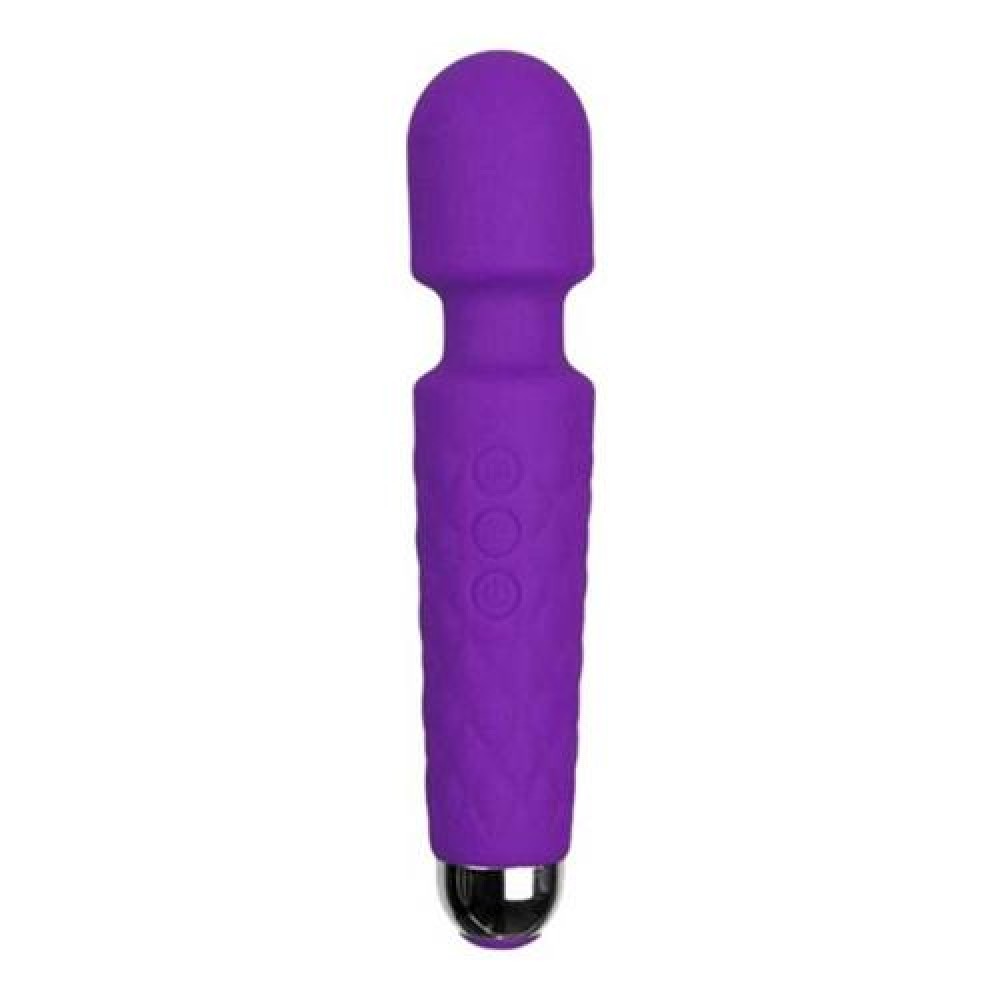 Massager Şarjlı Vibratör - Mor Female Wand Massager Şarjlı Vibratör - Mor Female Wand