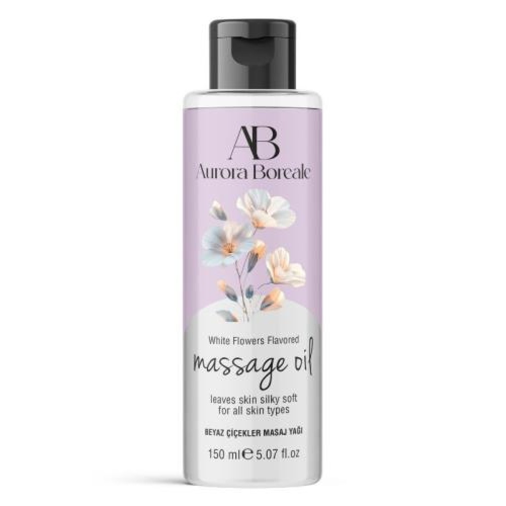 Aurora Boreale Beyaz Çiçek Aromalı Masaj Yağı 150 ML