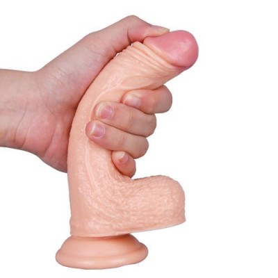 20CM Ten Rengi Vantuzlu Dildo