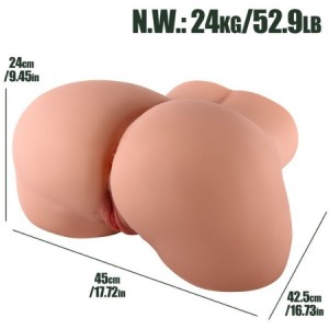                                      Ultra Realistik 24 KG Doggy ve Misyoner Pozisyon Gerçekçi Kalça