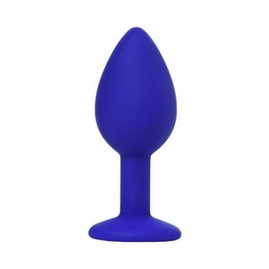 Brilliant Anal Plug Mavi beyaz kristalli 7 cm 26 g