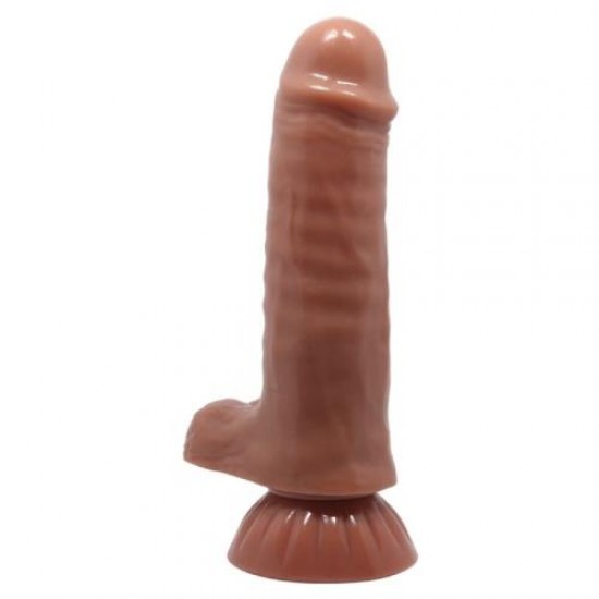 Yeni Nesil Çift Katmanlı 18,5 cm Realistik Dildo