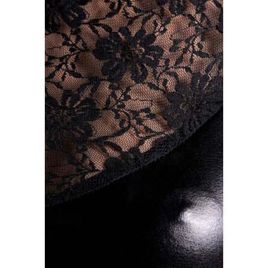 Glossy Parlak Lulu Elbise, siyah, XL, Wetlook malzemeden yapılmıştır