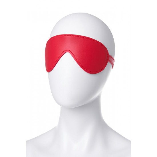 Anonymo BDSM Maske, PU deri, kırmızı, 65 cm