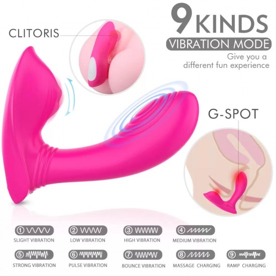 HOUND Klitoris Dil İmitasyonu ve G Spot Uyarıcı Giyilebilir Panty Vibratör