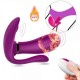 MASSAGER Kablosuz Kumandalı Isıtmalı Giyilebilir 3 in 1 Panty Vibratör - Mor