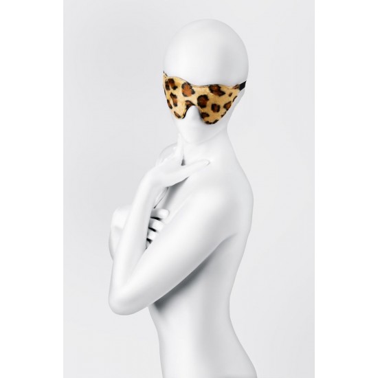 Anonymo BDSM Maske #0202, PU deri, baskılı, 26 cm