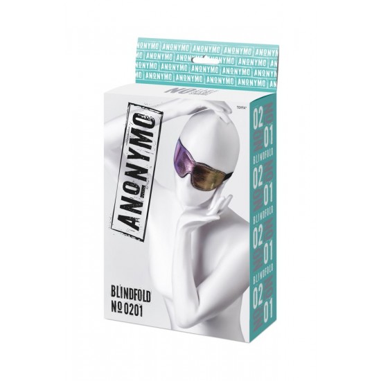 Anonymo BDSM Maske #0201, PVC, baskılı, 27,5 cm