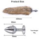 Fox Tail Anal Plug 40 CM Tilki Kuyruklu Metal Anal Plug - Purple