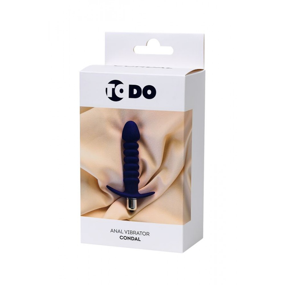 ToDo by Toyfa Condal anal vibratör, suya dayanıklı, silikon, mor, 14 cm, Ø 2,9 cm