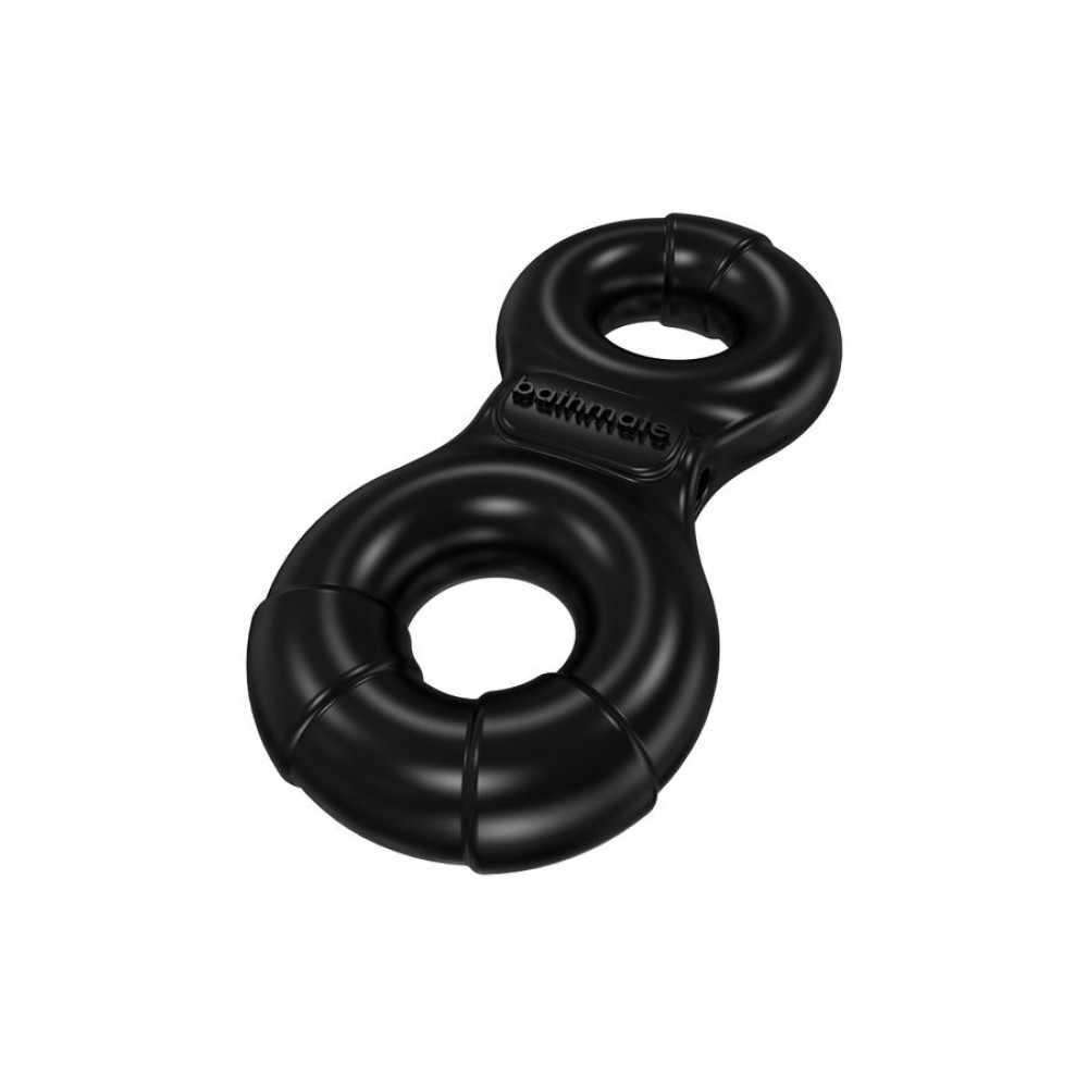 Bathmate Penis üzerindeki titreşim halkası Eight, elastomex, siyah, Ø4-5 cm