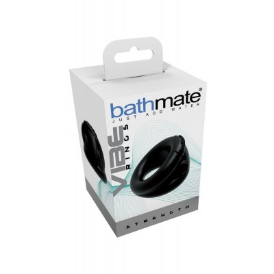 Bathmate Penis üzerindeki titreşim halkası Strength, elastomex, siyah, Ø5 cm