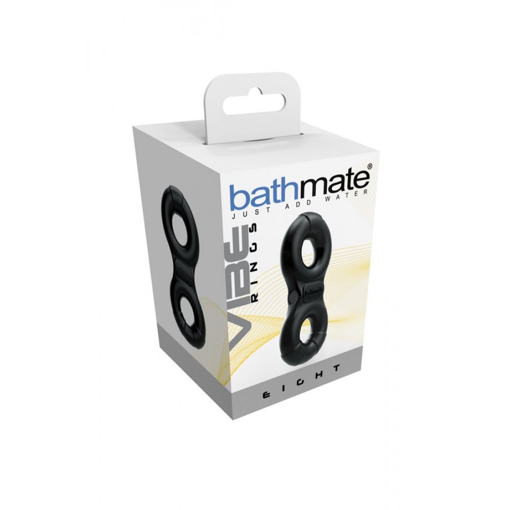 Bathmate Penis üzerindeki titreşim halkası Eight, elastomex, siyah, Ø4-5 cm