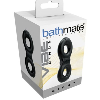 Bathmate Penis üzerindeki titreşim halkası Eight, elastomex, siyah, Ø4-5 cm