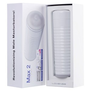                     Masturbator gerçekçi olmayan LOVENSE Max 2, TPE, beyaz, 24 cm
