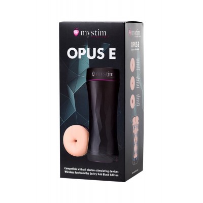                     Mystim Opus E Anus Masturbatör, TPE, Ten, 21,5 cm