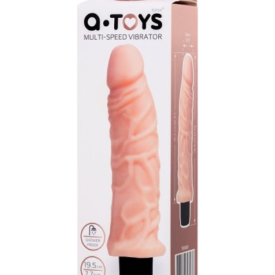 A-Toys by TOYFA Plim Realistik Vibratör, TPE, Ten, 19,5 cm