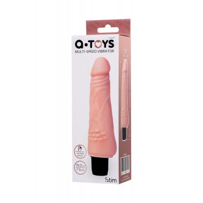 A-Toys by TOYFA Stim Realistik Vibratör, TPE,Ten , 19,2 cm