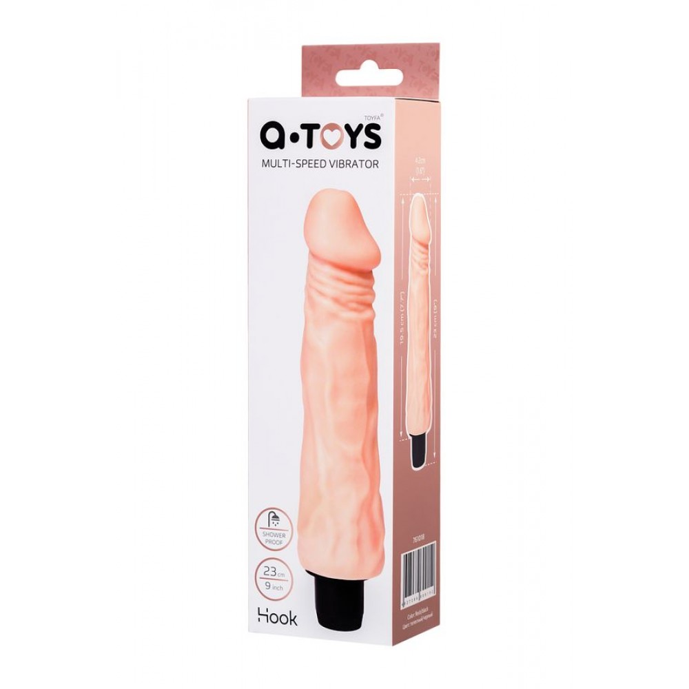 A-Toys by TOYFA Hook Realistik Dildo, TPE, Ten , 23 cm
