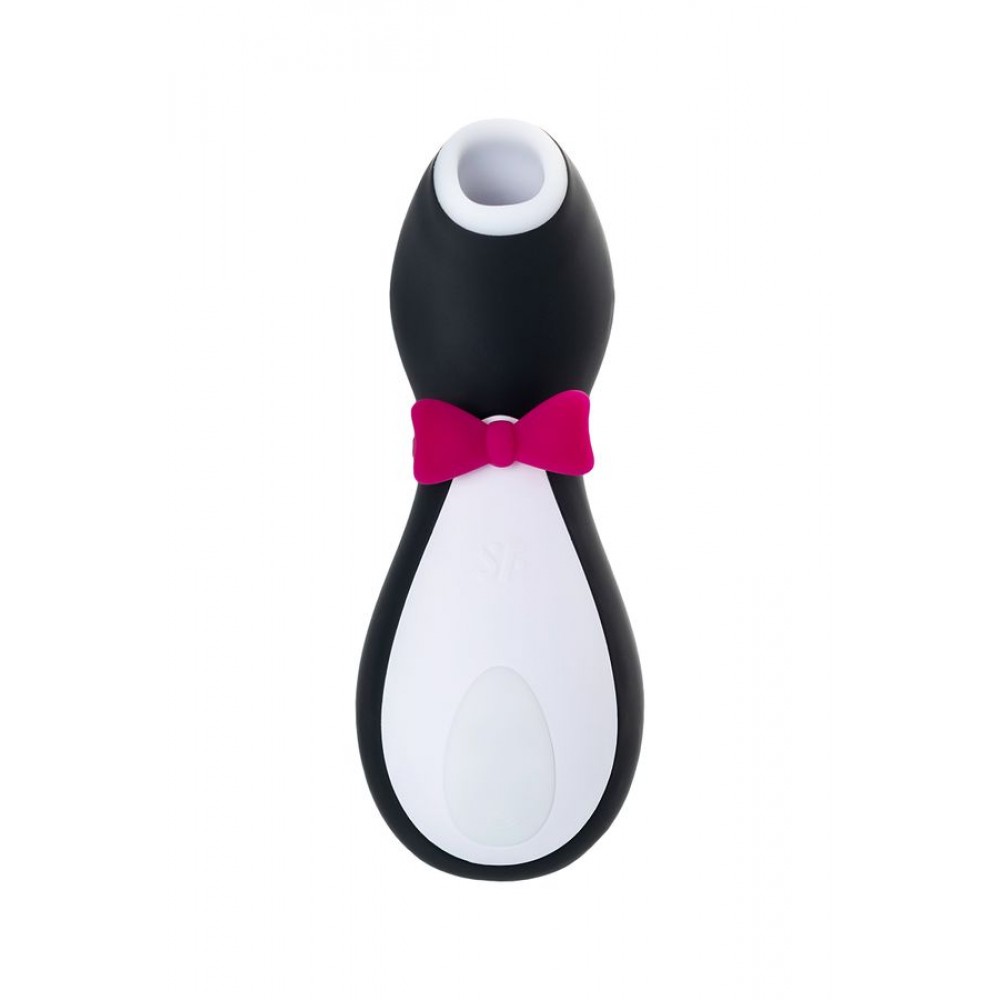Satisfyer Penguin Vakum Dalgası Klitoris Vibratörü, silikon, siyah, 11,5 cm
