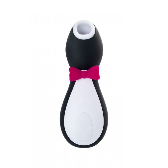 Satisfyer Penguin Vakum Dalgası Klitoris Vibratörü, silikon, siyah, 11,5 cm