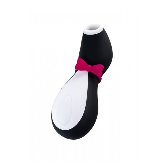 Satisfyer Penguin Vakum Dalgası Klitoris Vibratörü, silikon, siyah, 11,5 cm