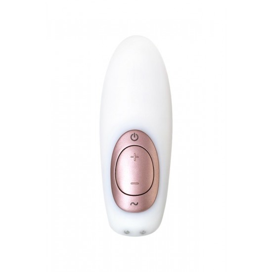 Satisfyer Pro 4 Couples Çiftler İçin Vakum Dalgalı Vibratör, silikon, beyaz, 19,5 cm