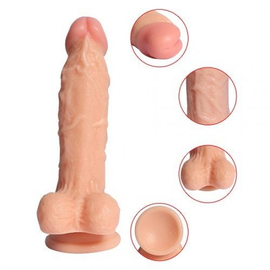 17 CM Güçlü Vantuzlu Süper Gerçekçi Realistik Penis Anal Dildo