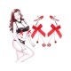 Kırmızı Kurdeleli Kalp Charm Göğüs Uyarıcı Meme Ucu Klipsi Red Ribbon Nipple Clamps x 2