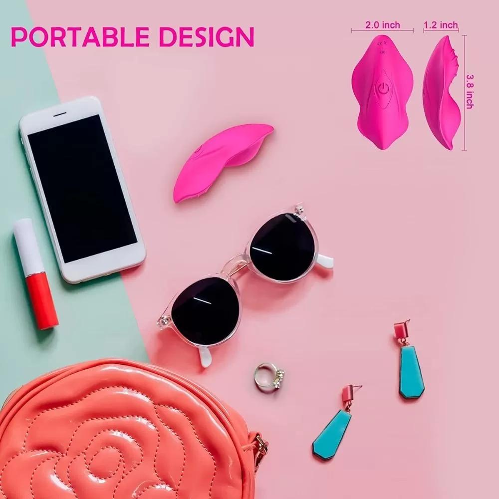 WHISPER PRO Kablosuz Kumandalı Perine ve Klitoris Uyarıcı Giyilebilir 2 in 1 Panty Vibratör