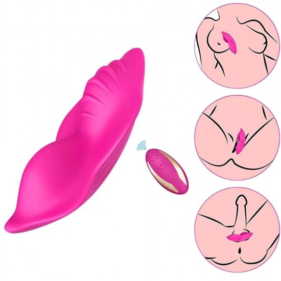 WHISPER PRO Kablosuz Kumandalı Perine ve Klitoris Uyarıcı Giyilebilir 2 in 1 Panty Vibratör